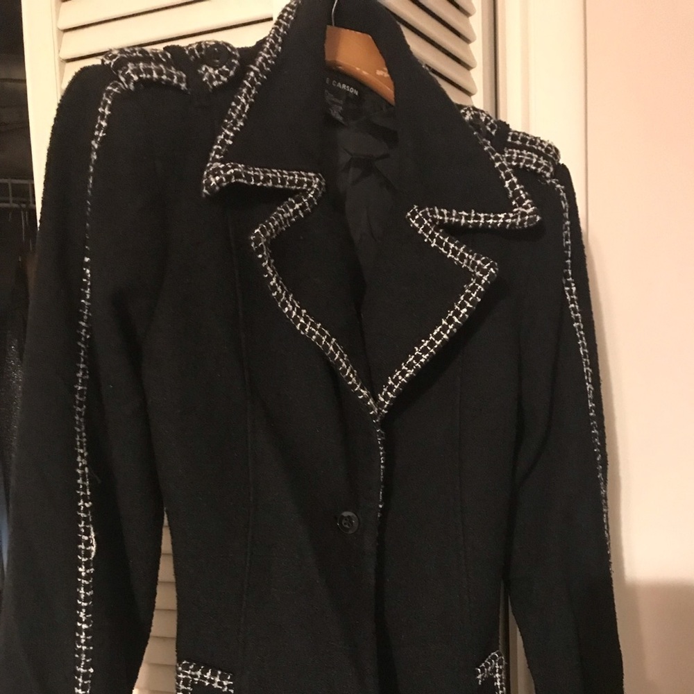 Wool-like coat.